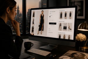 A shoppable styled look replacing the browse loop on a product detail page