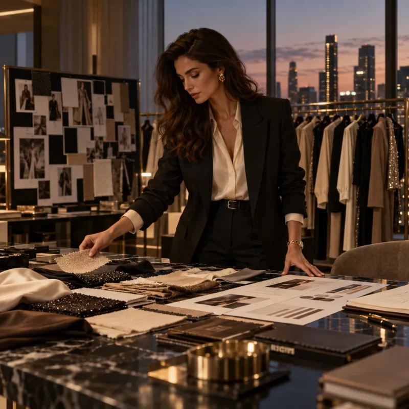 A merchandising lead reviews samples and a mood board alone, the inconclusive readout stage where a retail AI pilot stalls